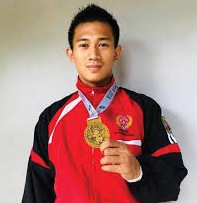 Iqbal Candra Pratama pesilat berprestasi kelahiran Kaltim.