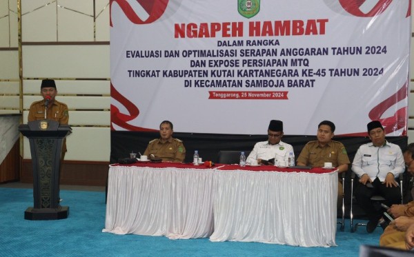 Ekspose persiapan MTQ oleh Burhanuddin, Camat Samboja Barat