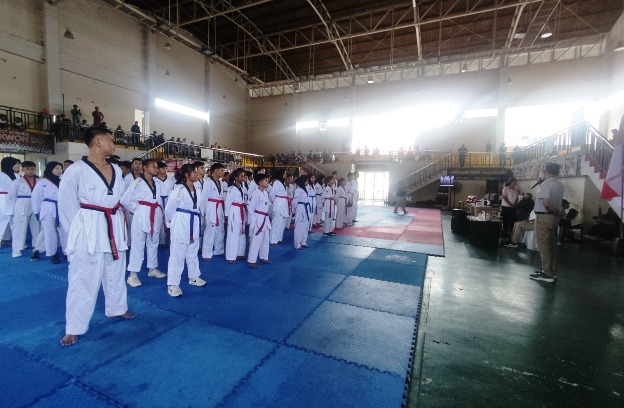 Suasana pembukaan Selekprov Taekwondo Kaltim untuk persiapan Kejurnas, yang berlang pada Ahad (17/11/2024)