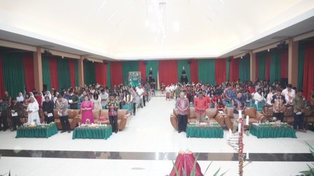 Suasana perayaan Natal di Korem 091/ASN