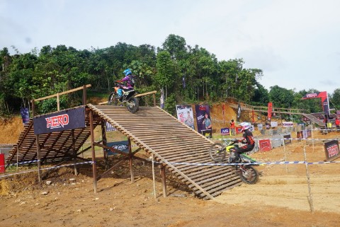 Salah satu track dalam Trail Hardenduro Borneo 2025 di Sirkuit Loa Tebu,