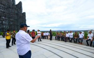 Deputi Bidang Pendanaan dan InvestasiOIKN Agung Wicaksono menjelaskan perkembangan pembangunan IKN. (Foto: Humas OIKN)