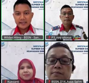 Webinar Sosialisasi Sertifikasi Kompetensi SDM Keamanan Siber dan Sandi