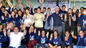 Angela-Suhuk saat kampanye di Rukun Damai