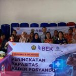 Suasana pelatihan yang digelar PT BEK kerja sama dengan Dinkes Kubar