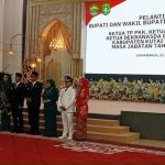Suasana pelantikan