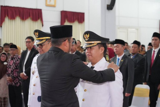 Suasana pelantikan